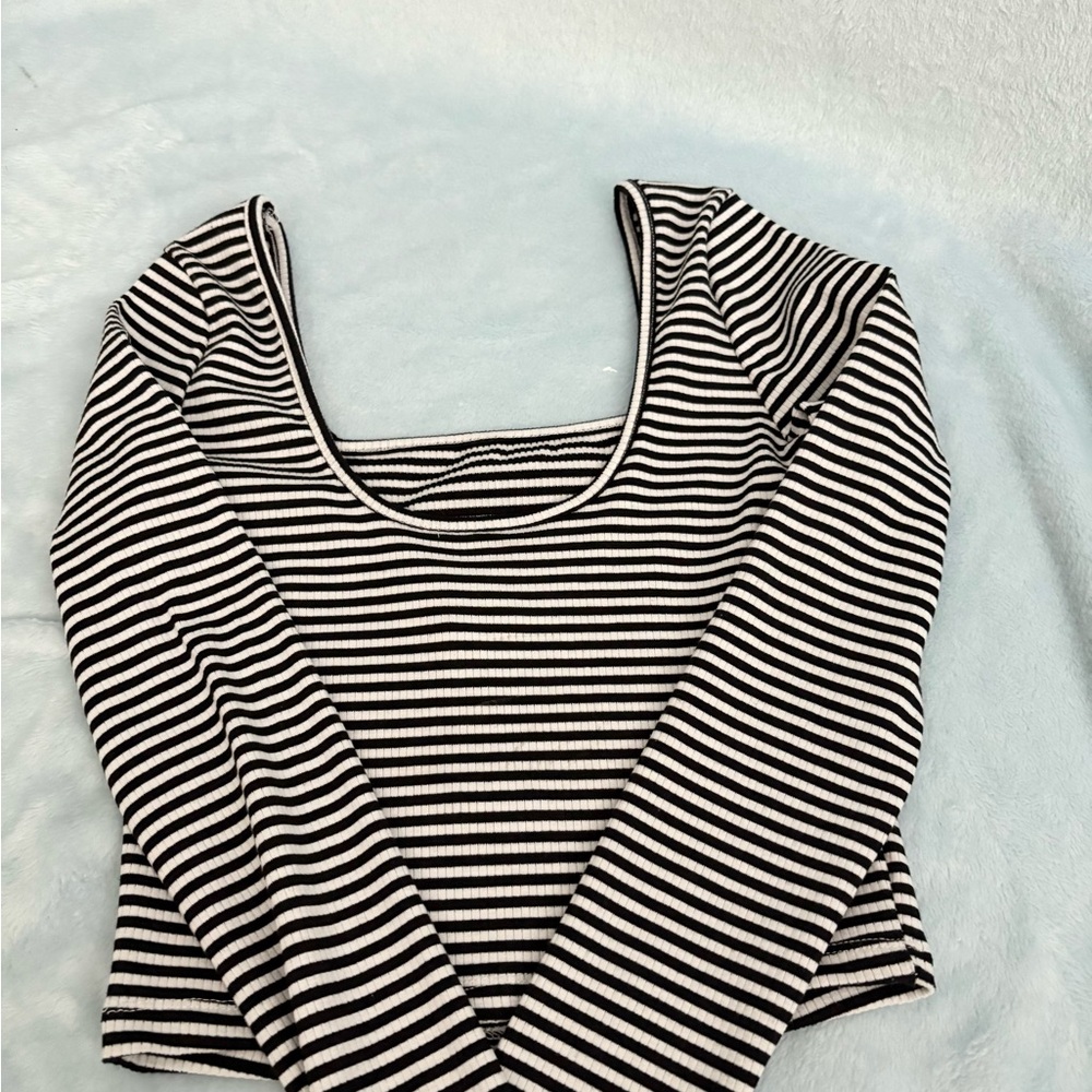 PacSun Striped Fitted Long Sleeve
